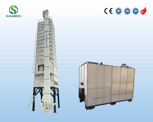 Essiccatore intelligente 5.5kW del riso da 120 tonnellate/lotto con il bruciatore della buccia