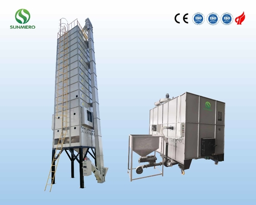 5.5kW 200 tonnellate di grande capacità di fornace di Paddy Grain Dryer With Husk