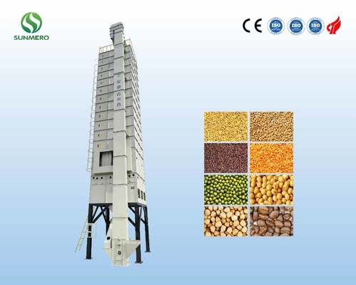 13500KG per essiccatore di grano del riso in lotti, diffondente altezza dell'essiccatore 11m in lotti