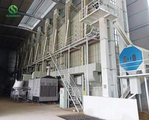 asciugatrice del riso del macchinario del grano 3Kw 8ton all'ora per l'impianto di lavorazione del riso